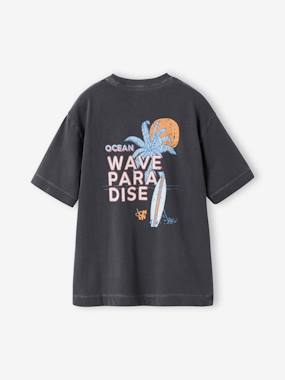 Garçon-T-shirt, polo, sous-pull-T-shirt-T-shirt oversize garçon coton