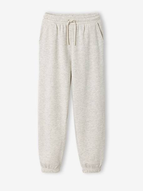 Jogging loose fille gris chiné - vertbaudet enfant 