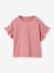Girl's T-shirt and wide-leg trouser set blush+ecru - vertbaudet enfant 