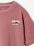 Oversized cotton t-shirt for boys anthracite+old rose - vertbaudet enfant 