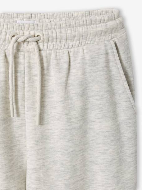 Girl's loose joggers marl grey - vertbaudet enfant 