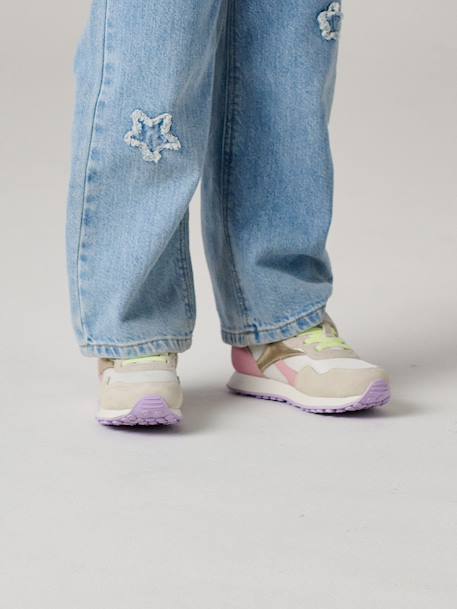 Girl's synthetic trainers set pink - vertbaudet enfant 