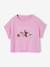 T-Shirt with Sequinned Motif, for Girls aqua green+ecru+lilac - vertbaudet enfant 