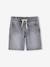 Easy-to-Slip-On Denim Bermuda Shorts for Boys denim grey+double stone+printed blue+stone+striped blue - vertbaudet enfant 