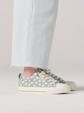 Baskets fille en toile fantaisie  - vertbaudet enfant