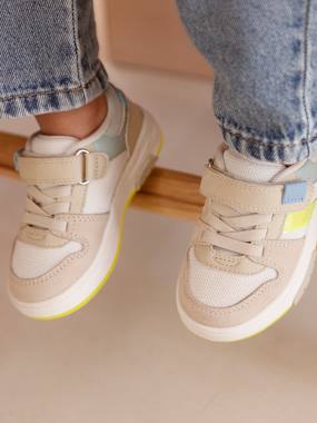 Baskets bébé synthétique lacets élastiqués  - vertbaudet enfant