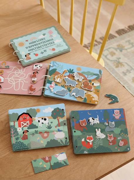 Multi-activity learning book multicoloured - vertbaudet enfant 