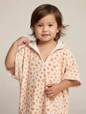 -Poncho de bain bébé Animaux, avec coton recyclé