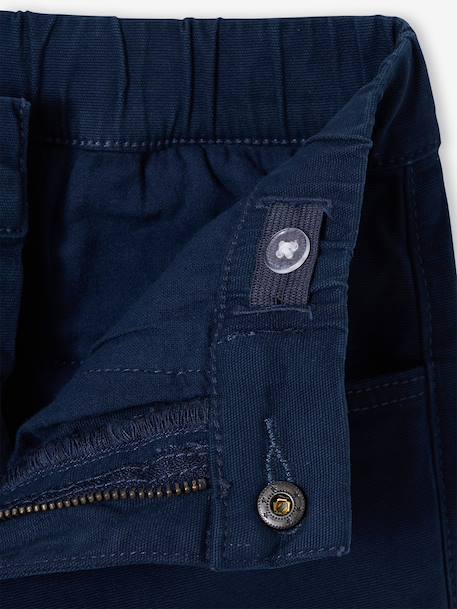 Pantacourt garçon marine+noix de pécan - vertbaudet enfant 