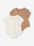 Pack of 2 baby girl playsuits ecru - vertbaudet enfant 