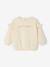 Customisable baby girl's sweatshirt pecan nut+vanilla - vertbaudet enfant 