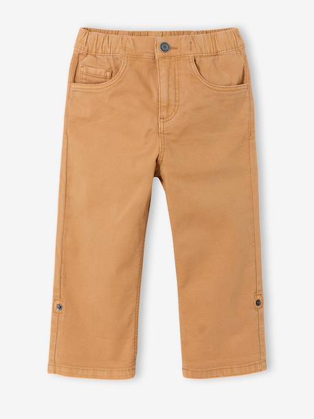 Pantacourt garçon marine+noix de pécan - vertbaudet enfant 
