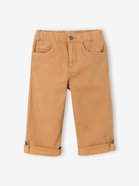 Pantacourt garçon marine+noix de pécan - vertbaudet enfant 