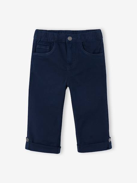 Bermuda shorts for boys navy blue+pecan nut - vertbaudet enfant 