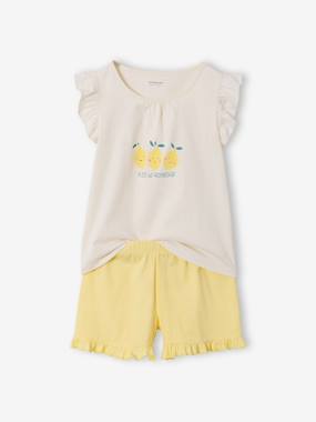 Lot 2 pyjashort manches courtes - vertbaudet enfant Fille-Lot 2 pyjashort manches courtes