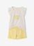 Pack of 2 short-sleeved pyjamas for girls pale yellow - vertbaudet enfant 