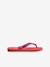 Brasil logo Flip-Flops, HAVAÏANAS, for Children coral+ink blue+navy blue - vertbaudet enfant 