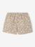 Girl's twill shorts ecru+sage green - vertbaudet enfant 
