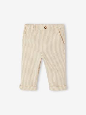 -Pantalon bébé garçon taille élastiquée