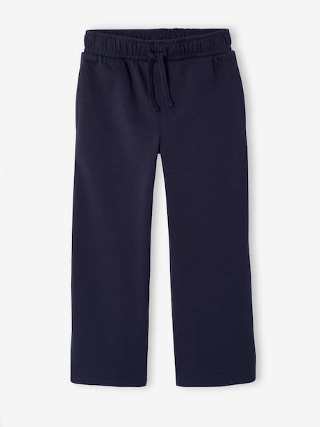 Boys' wide-leg joggers navy blue - vertbaudet enfant 