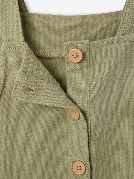 Boys' bodysuit and dungaree set khaki - vertbaudet enfant 