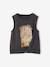 Printed T-Shirt for Girls anthracite+ecru - vertbaudet enfant 