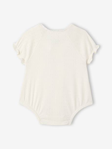 Pack of 2 baby girl playsuits ecru - vertbaudet enfant 