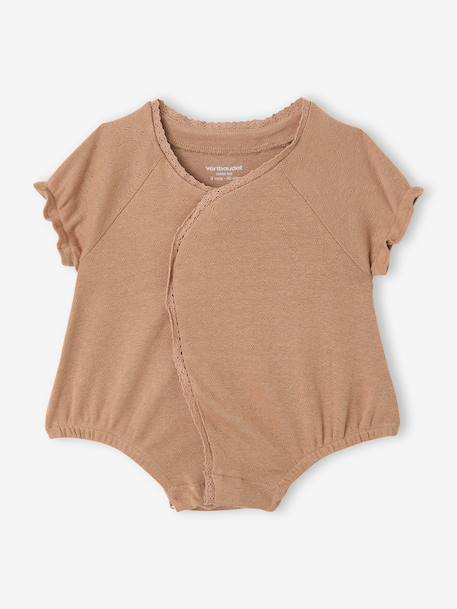 Pack of 2 baby girl playsuits ecru - vertbaudet enfant 