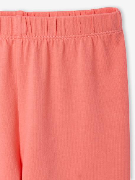 Pack of 2 Mid-Calf Leggings for Girls emerald green+marl grey+mauve - vertbaudet enfant 