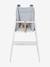 VERTBAUDET High Chair Cushion Blue Stripes+chequered green+ecru+mustard+printed beige+White - vertbaudet enfant 
