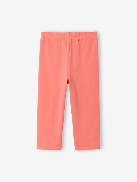 Pack of 2 Mid-Calf Leggings for Girls emerald green+marl grey+mauve - vertbaudet enfant 