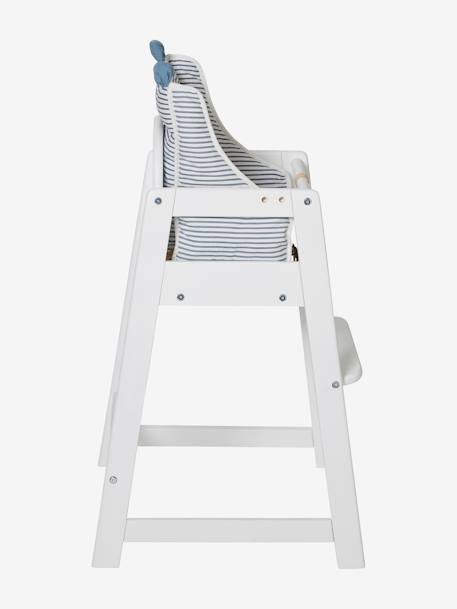 VERTBAUDET High Chair Cushion Blue Stripes+chequered green+ecru+mustard+printed beige+White - vertbaudet enfant 