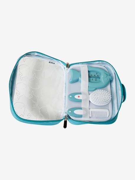 Trousse de toilette et de soin gris - vertbaudet enfant 