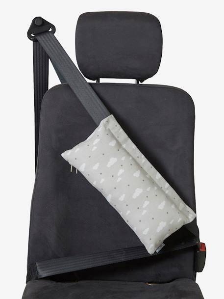 Seat Belt Pad for Children Light Grey/Print - vertbaudet enfant 