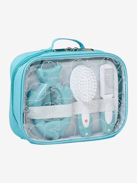 Trousse de toilette et de soin gris - vertbaudet enfant 