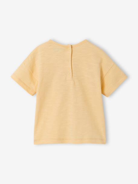'Sea Animals' T-Shirt for Babies apricot+golden yellow - vertbaudet enfant 