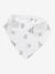 Lot 3 bavoirs bandanas en gaze de coton beige imprimé+BLANC+bleu grisé+cappuccino+écru+lot renard+lot vert panda+rose pâle+vert sauge - vertbaudet enfant 