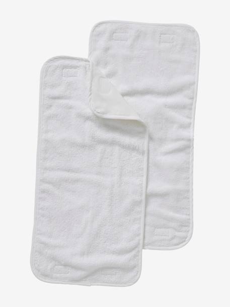 Pack of 2 Towel Changing Pads for Travel Changing Mat White - vertbaudet enfant 