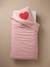 Zipped Bedding Set with Recycled Cotton, CHERRY printed pink - vertbaudet enfant 