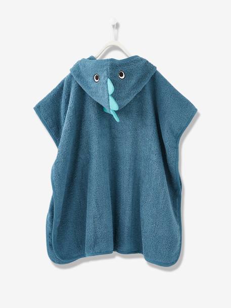 Bath Poncho for Children, Dino Blue - vertbaudet enfant 