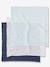 Pack of 3 Muslin Squares, Eau Salée Blue/Print - vertbaudet enfant 