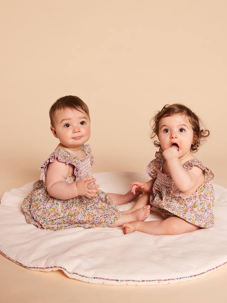 Baby dress with matching organic cotton knickers multicoloured - vertbaudet enfant 