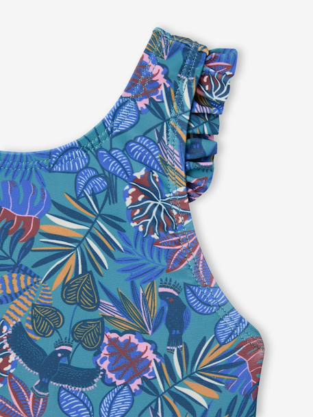Baby girl's swimsuit Family Capsule blue - vertbaudet enfant 