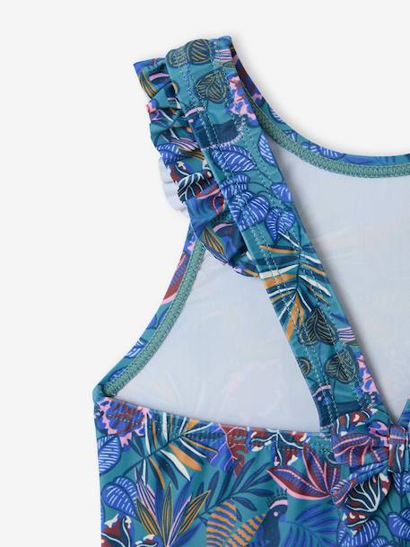 Baby girl's swimsuit Family Capsule blue - vertbaudet enfant 