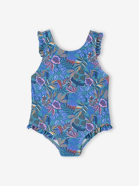 Maillot bain bébé fille Capsule famille bleu - vertbaudet enfant 