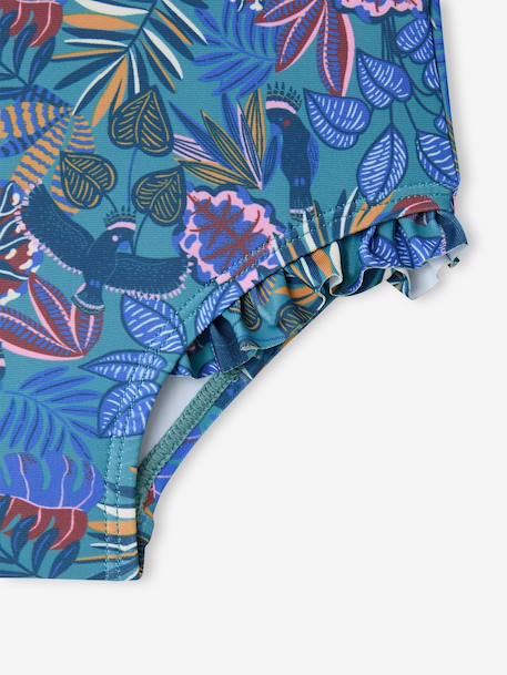 Baby girl's swimsuit Family Capsule blue - vertbaudet enfant 