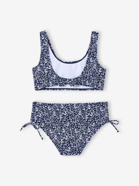 Maillot de bain 2 pièces fille marine - vertbaudet enfant 