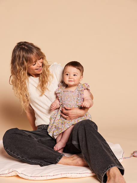 Baby dress with matching organic cotton knickers multicoloured - vertbaudet enfant 