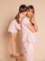 Gingham cotton muslin two-piece pyjamas rosy - vertbaudet enfant 
