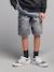 Bermuda skateur denim bleached+denim gris - vertbaudet enfant 